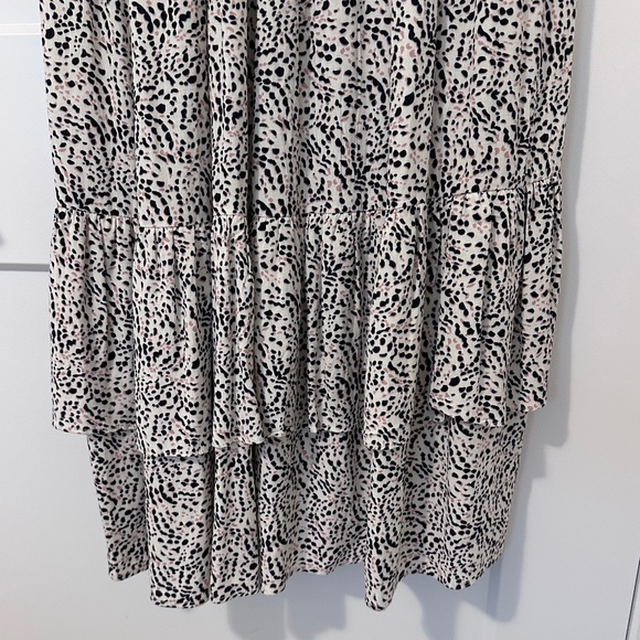 Ba&sh Patterned Midi V- Neck Dress Size Large Women’s - Picture 7 of 15